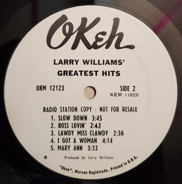 Williams, Larry – Greatest Hits – Used LP