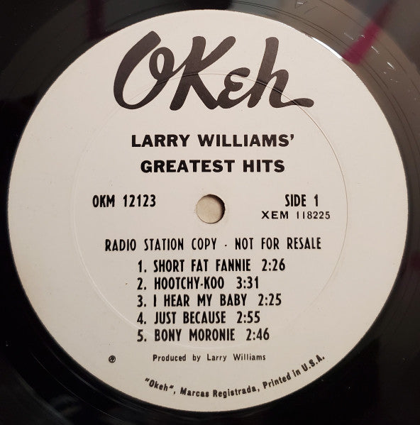 Williams, Larry – Greatest Hits – Used LP