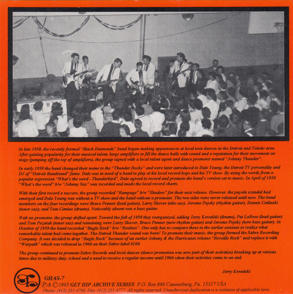 THUNDER ROCKS – "Rampage" / "Bugle Rock" [Detroit 1959] - New 7"