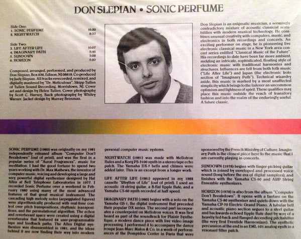 Slepian, Don ‎– Sonic Perfume - Used LP