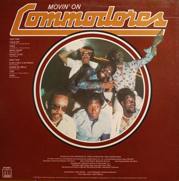 Commodores – Movin' On - Used LP