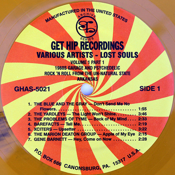 Various Artists –  LOST SOULS VOL. 1 PT. 1 [1960s Arkansas Garage Rock YELLOW VINYL]– New LP