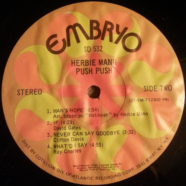Mann, Herbie - Push Push - Used LP