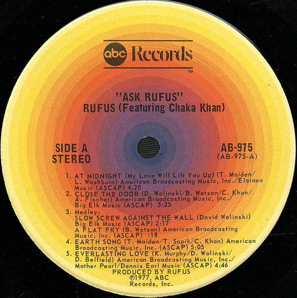Rufus - Ask Rufus - Used LP
