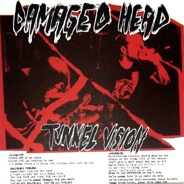 Damaged Head – Tunnel Vision [Sweden HC RED VINYL] - New LP