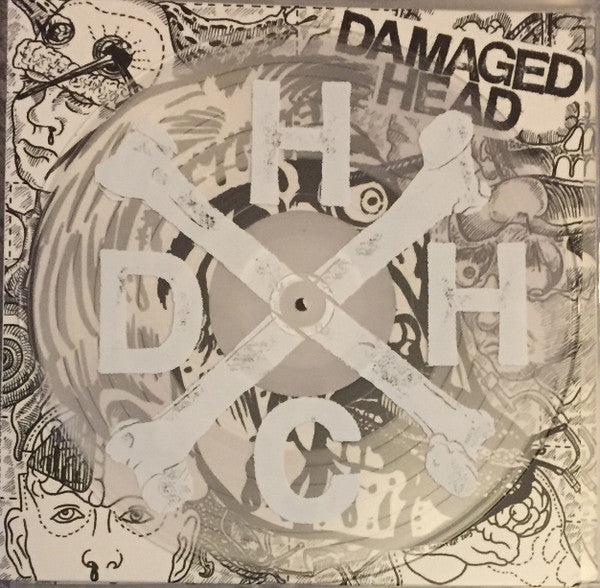 Damaged Head - s/t [CLEAR VINYL with SCREEN PRINT] - New 12
