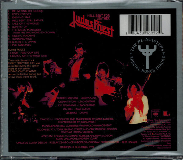 Judas Priest - Hell Bent For Leather [w/ bonus tracks]- New CD
