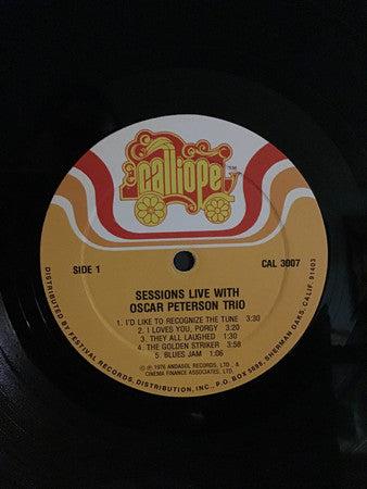 Peterson, Oscar / Leroy Vinnegar   – Sessions, Live – Used LP