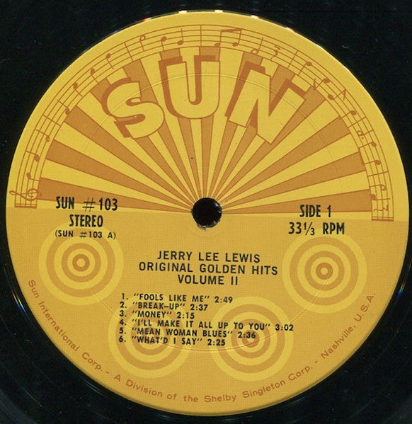 Lewis, Jerry Lee - Original Golden Hits Volume 2 - Used LP
