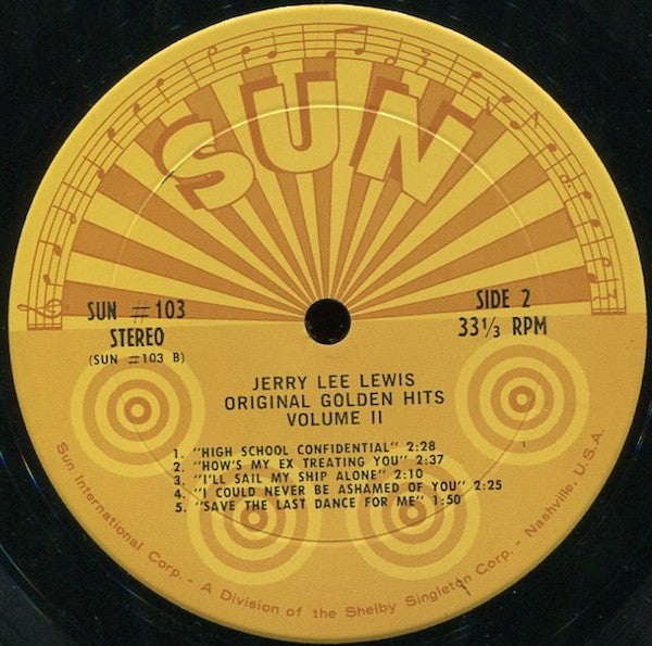 Lewis, Jerry Lee - Original Golden Hits Volume 2 - Used LP