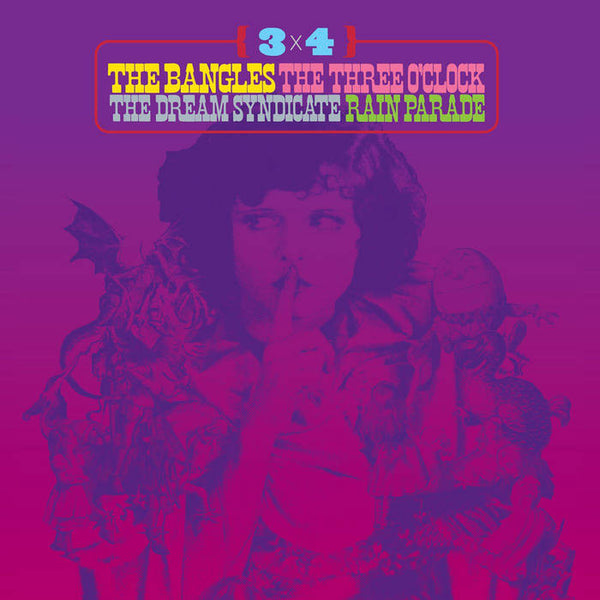 Various Artists – 3 x 4: The Bangles, The Three O'Clock, The Dream Syndicate, Rain Parade [2xLP Psychedelic Swirl Vinyl] – New LP