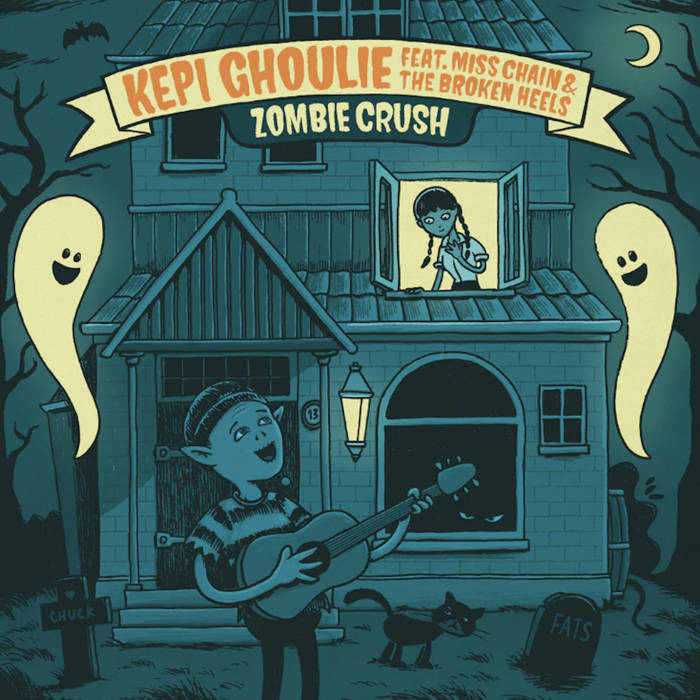 Kepi Ghoulie feat. Miss Chain & The Broken Heels - Zombie Crush  – New 7"