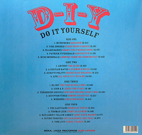 Various Artists – D-I-Y: DO-IT-YOURSELF: Punk, Post Punk, Punk Funk & Beyond: The Rise of the Independent Music Industry [TRANSPARENT ORANGE VINYL 2xLP IMPORT] – New LP