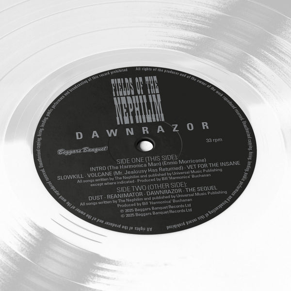 Fields Of The Nephilim ‎– Dawnrazor [DELUXE WHITE VINYL 2xLP] - New LP