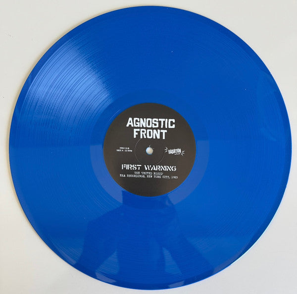 Agnostic Front – First Warnings (The 'United Blood Era' Recordings: New York City 1983 [IMPORT Blue Vinyl] - New LP