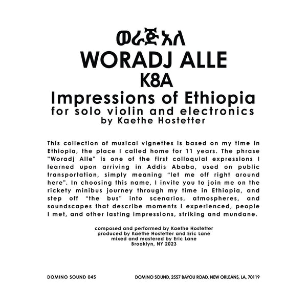 K8A – Woradj Alle – New LP