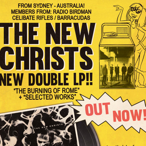 New Christs, The – The Burning of Rome: Selected Works [Import.  Amber Vinyl.  Green Noise USA exclusive]  – New LP