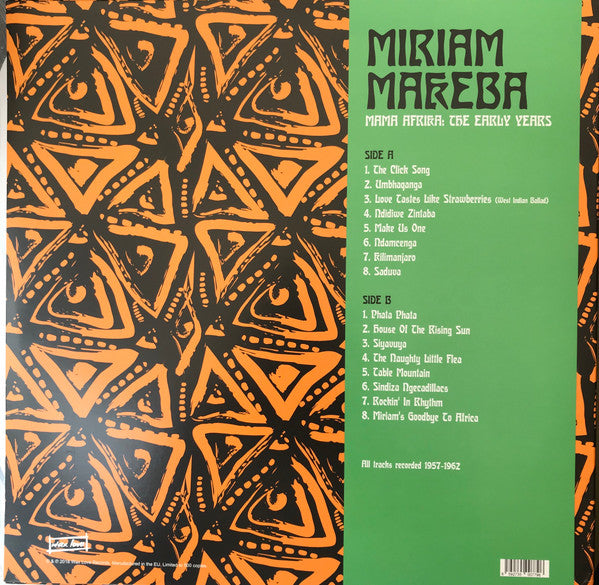 Makeba, Miriam – Mama Africa: The Early Years [IMPORT] – New LP