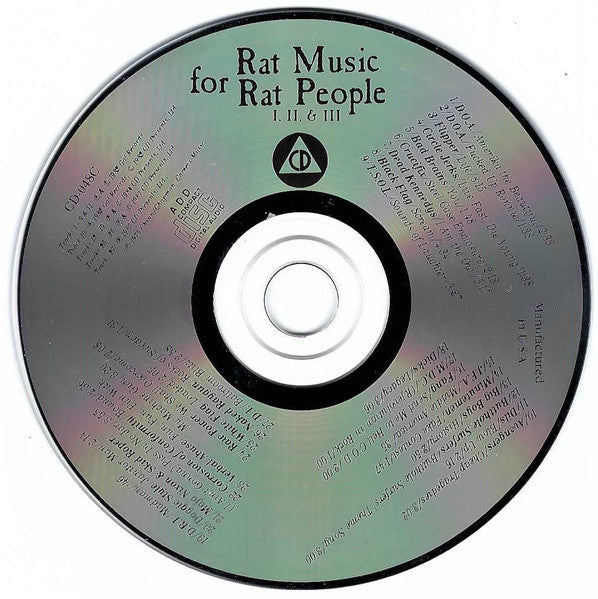 Various Artists – Rat Music for Rat People Volumes I, II, and III - Used CD