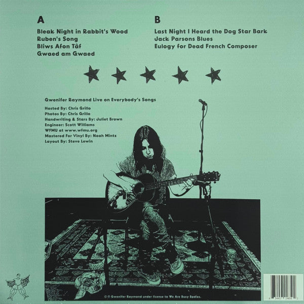 Raymond, Gwenifer – Live on "Everybody's Songs" WFMU 91.1  – New LP