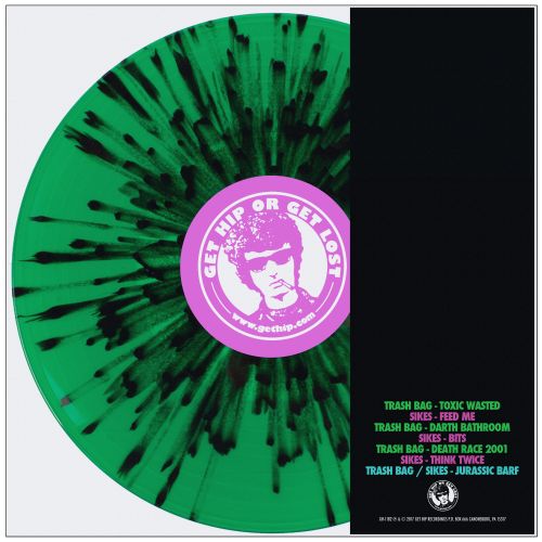 Trash Bag / SIKES – Split [GREEN SPLATTER] - New 12"