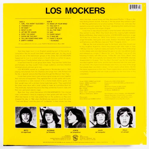 MOCKERS, LOS – ORIGINAL RECORDINGS 1965-1967 [SOUTH AMERICA] - New LP