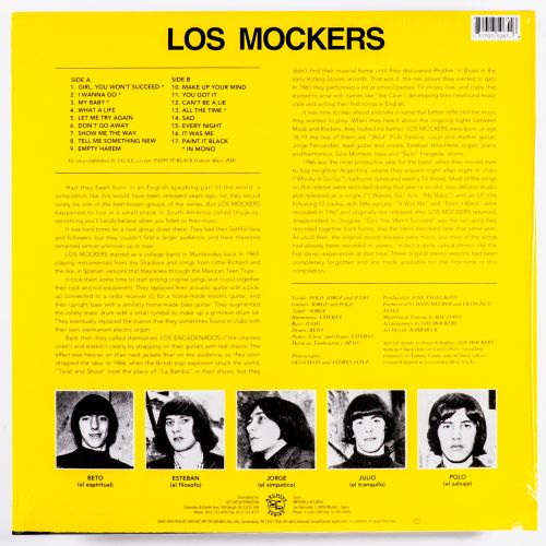 MOCKERS, LOS – ORIGINAL RECORDINGS 1965-1967 [SOUTH AMERICA Splatter Vinyl] - New LP