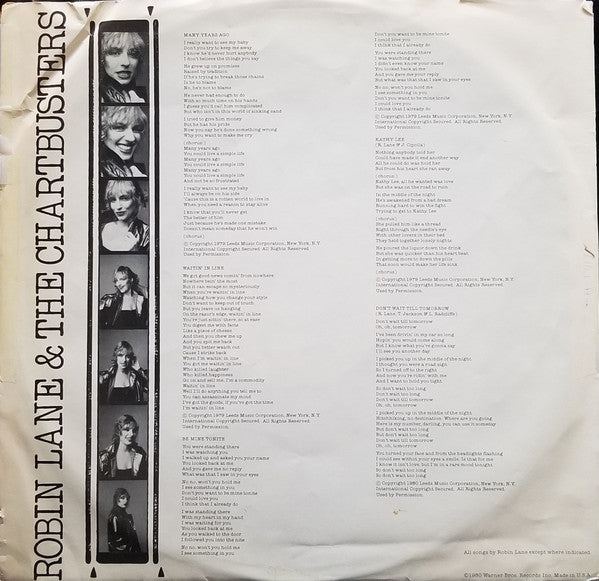 Robin Lane & the Chartbusters - S/T - Used LP