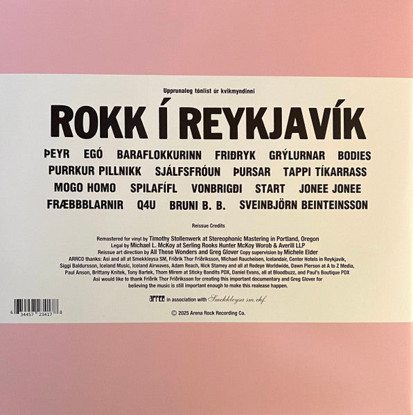 Various Artists – Rokk Í Reykjavík soundtrack [PINK VINYL 2xLP Iceland punk 1981-1982] – New LP