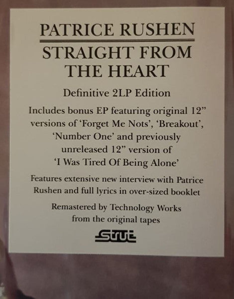 Rushen, Patrice – Straight from the Heart  [2xLP IMPORT] - New LP