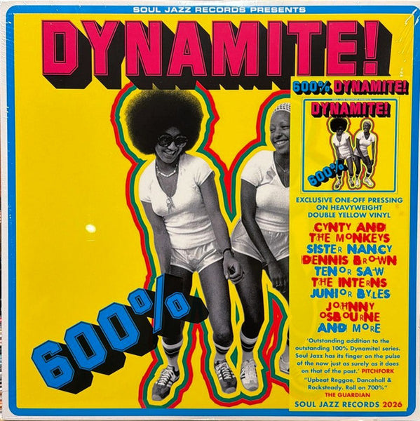 Various Artists - 600% Dynamite! Ska, Soul, Rocksteady, Funk and Dub in Jamaica [2xLP Yellow Vinyl IMPORT] – New LP