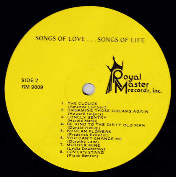 Various Artists – Songs Of Love Songs Of Life - Used LP