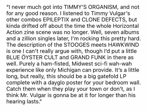 Timmy's Organism –  Lone Lizard – New LP