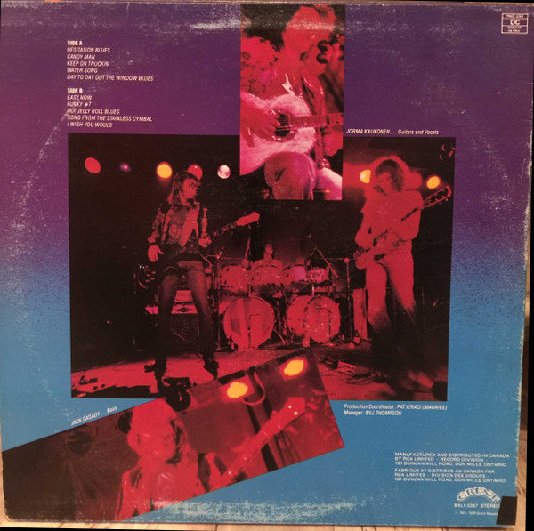 Hot Tuna ‎– Final Vinyl [1970 - 1978] – Used LP