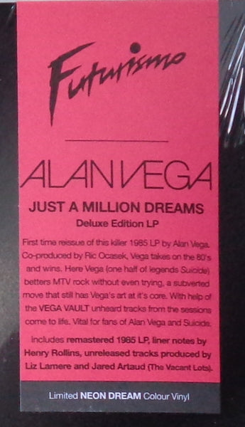 Vega, Alan - Just a Million Dreams [NEON YELLOW VINYL Import] - New LP
