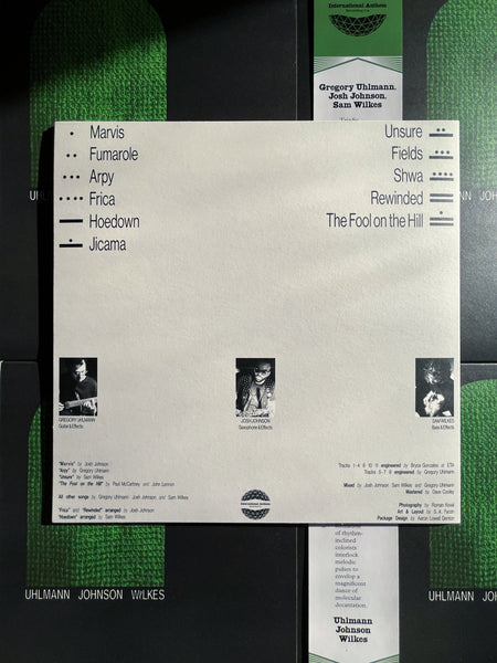 Uhlmann, Johnson, Wilkes – Uhlmann Johnson Wilkes  - New LP