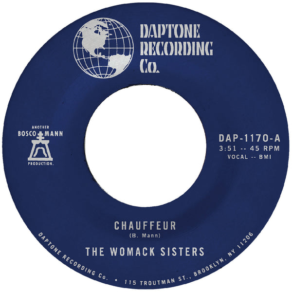 Womack Sisters, The – Chauffeur b/w Instrumental - New 7"