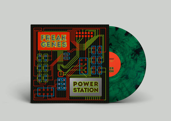 Freak Genes - Power Station [FIRST PRESSING Foil Sleeve GREEN/BLACK VINYL] – New LP