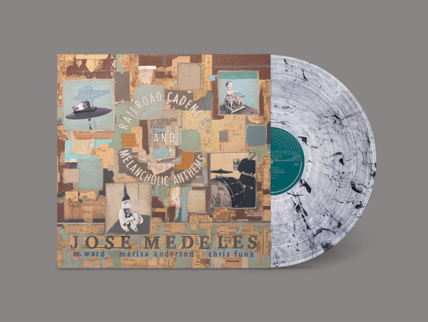 Medeles, Jose w/ M. Ward, Marisa Anderson & Chris Funk / Railroad Cadences & Melancholic Anthems [CLEAR W/ BLACK SMOKE VINYL] – New  LP