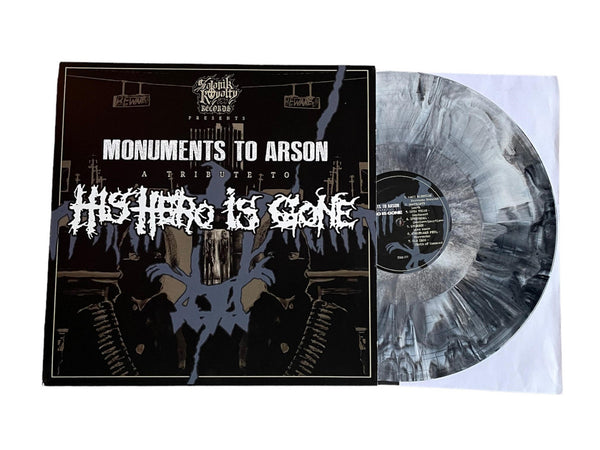Various Artists –  Monuments To Arson: A Tribute To His Hero Is Gone  [Black/White Marbled Vinyl] – New LP
