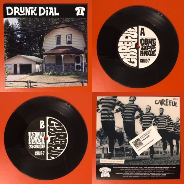 Drunk Dial #7 - Careful [black vinyl MARKED DOWN!] - New 7"