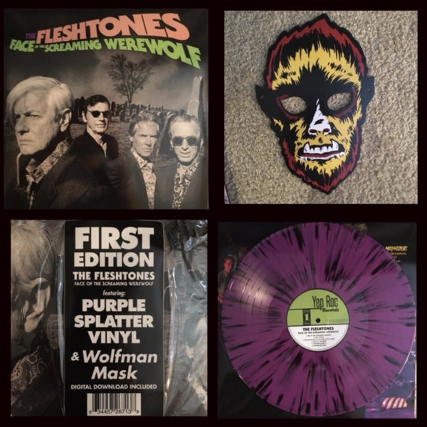 Fleshtones, The – Face of the Screaming Werewolf [Splatter Vinyl First Edition with Mask] – New LP