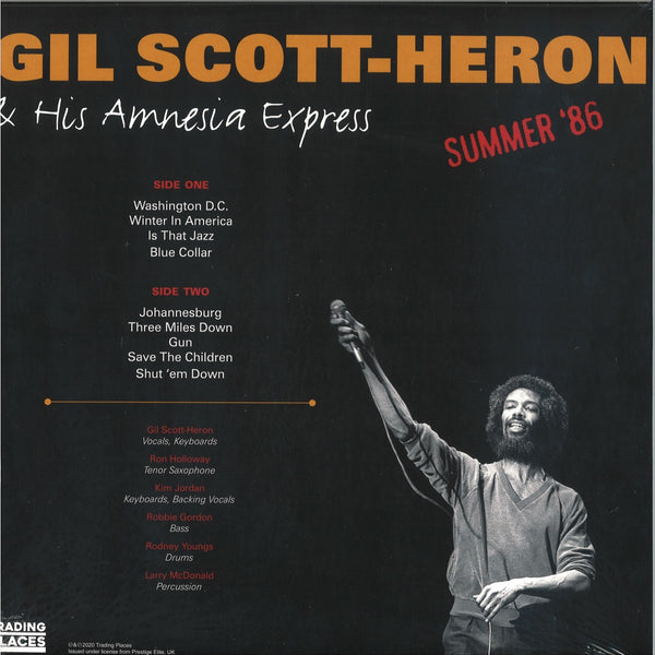 Gil Scott-Heron & his Amnesia Express– Summer '86 [IMPORT] – New LP