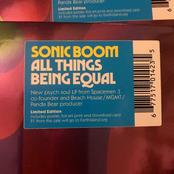 Sonic Boom – All Things Being Equal – New LP