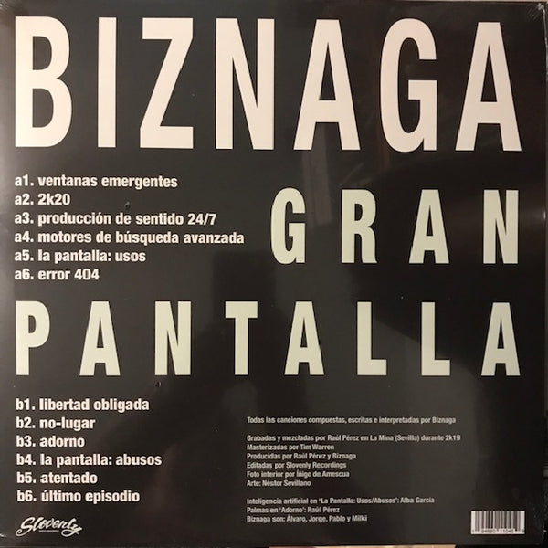 Biznaga  – Gran Pantalla – New LP