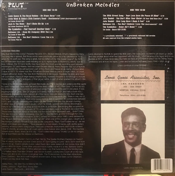 Various Artists - Lenis Guess Presents Unbroken Melodies [Norfolk, Virginia Soul 1970s] - New LP