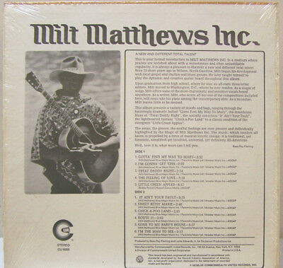 Matthews, Milt - Milt Matthews Inc. - Used LP