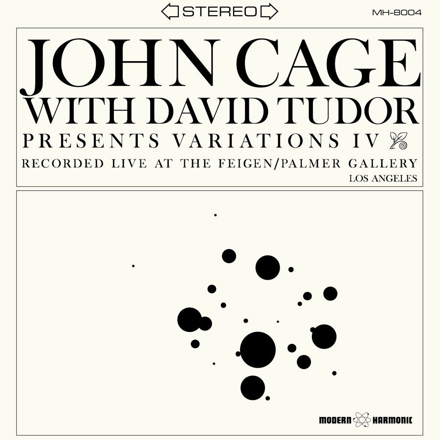 Cage, John With David Tudor ‎– Variations IV [CLEAR VINYL] – New LP