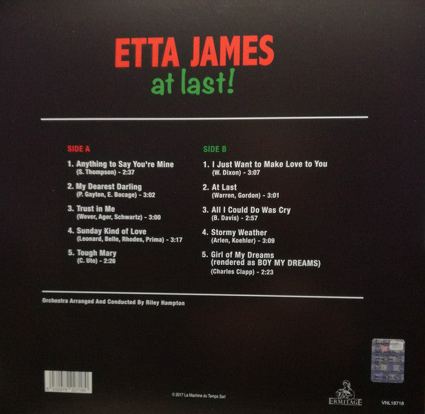 James, Etta - At Last! [IMPORT] - New LP – Green Noise Records