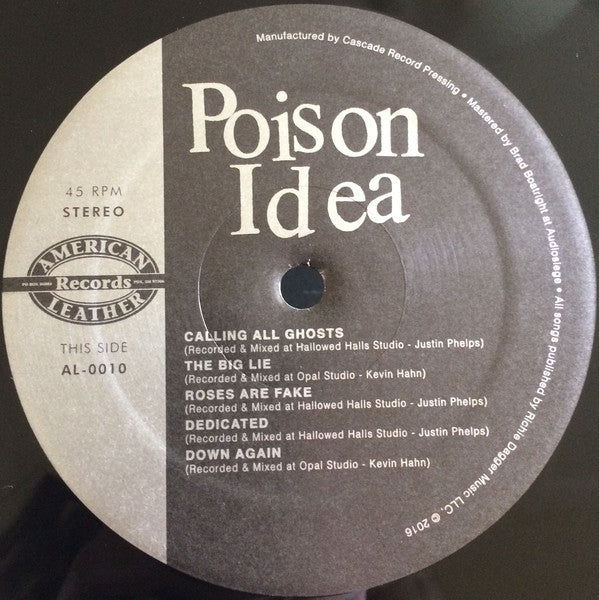 Poison Idea - Calling All Ghosts - New 12”